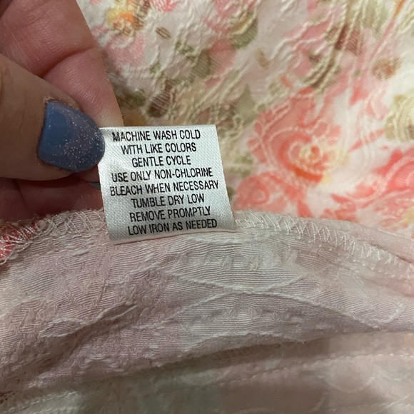 Ladies Medium Jacket Spring Colors Long Sleeve Zipper Pockets Peach Green Joni B - Picture 15 of 15